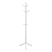 White Wood Contemporary Style Coat Rack