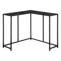 Black Marble-look Black Console Table