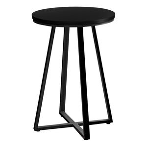 Black, Black Metal Accent Table