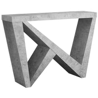 Grey Cement-look Console Table