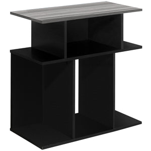 Black Grey Top Accent Table