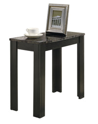 Black, Grey Marble Accent Table