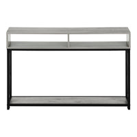 Grey Black Metal Hall Console Accent Table