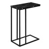 Black Marble-look Side Table