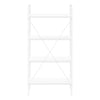 White White Metal Bookcase