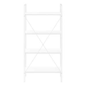 White White Metal Bookcase