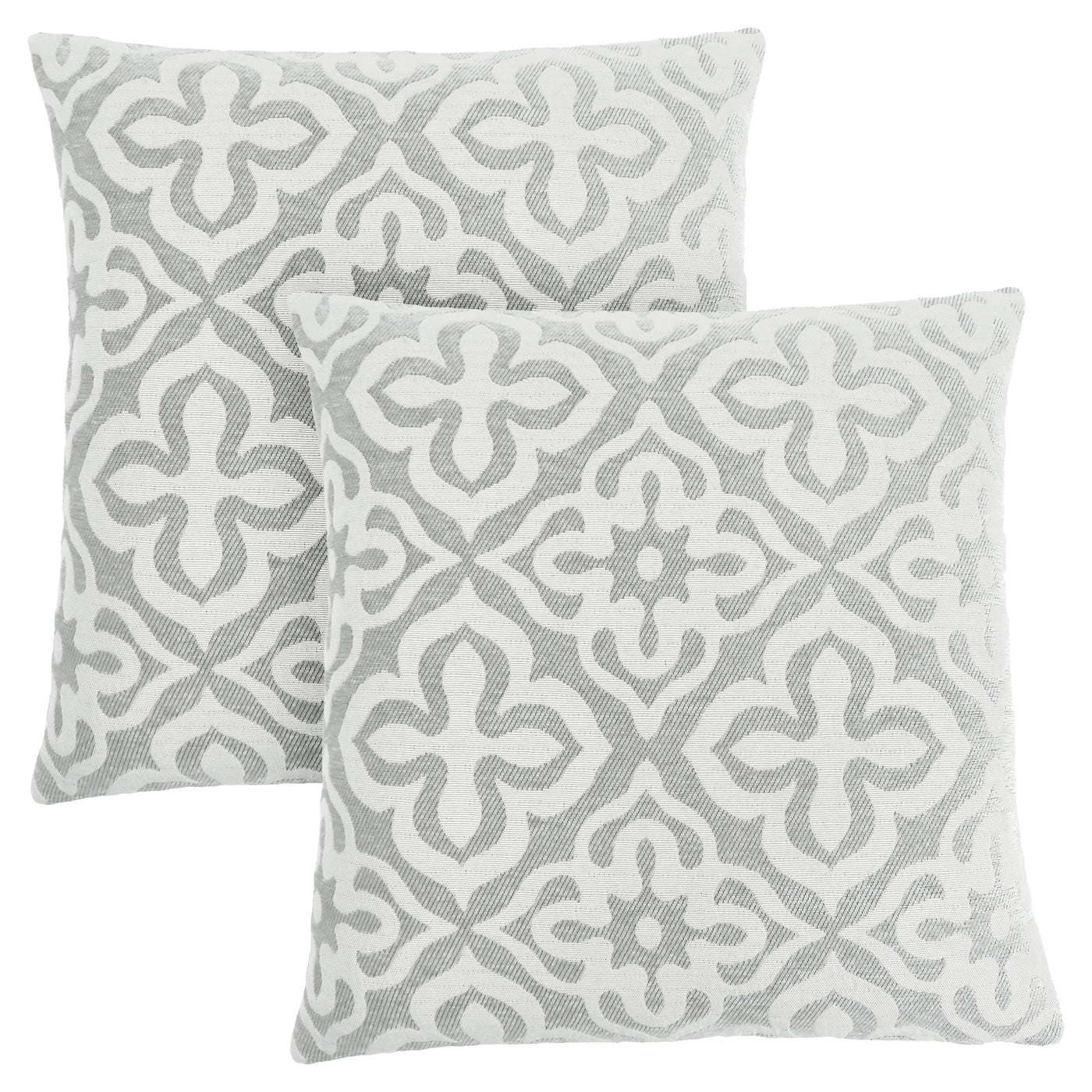 Light Grey Motif Design 2pcs Pillow | The Brick