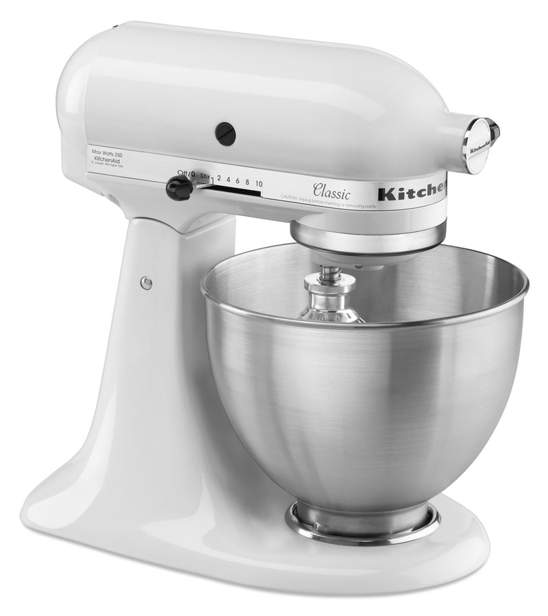 KitchenAid Classic Series 4.5-Quart Tilt-Head Stand Mixer - K45SSWH ...