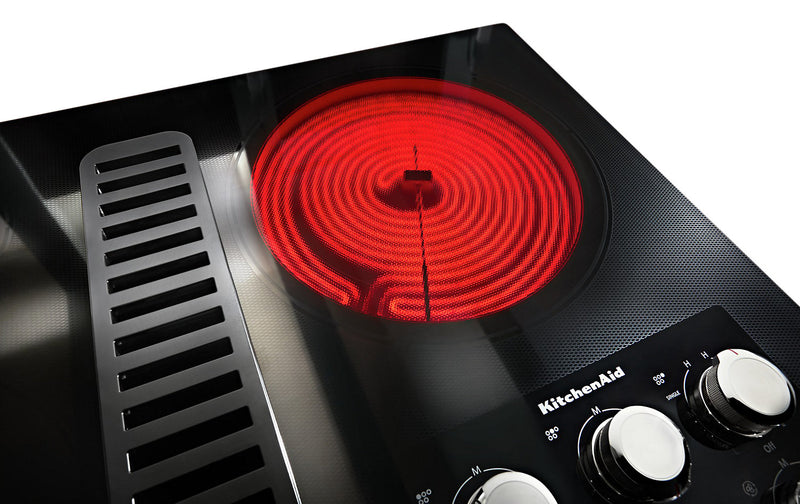 Kitchenaid 36 Electric Downdraft Cooktop Kced606gbl The Brick