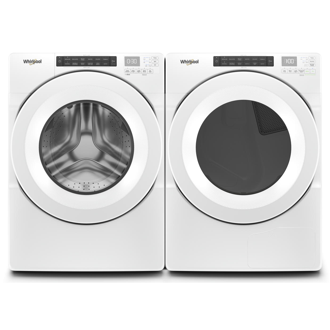 Whirlpool wash deals and dry setting