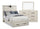 Abby 5pc Bedroom Set with Storage Bed, Dresser & Mirror, LED, USB, White - Full Size