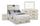 Abby 6pc Bedroom Set with Storage Bed, Dresser, Mirror & Nightstand, LED, USB, White - Full Size