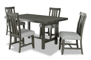 Alto 5pc Dining Set with Table & 4 Chairs, 65-83