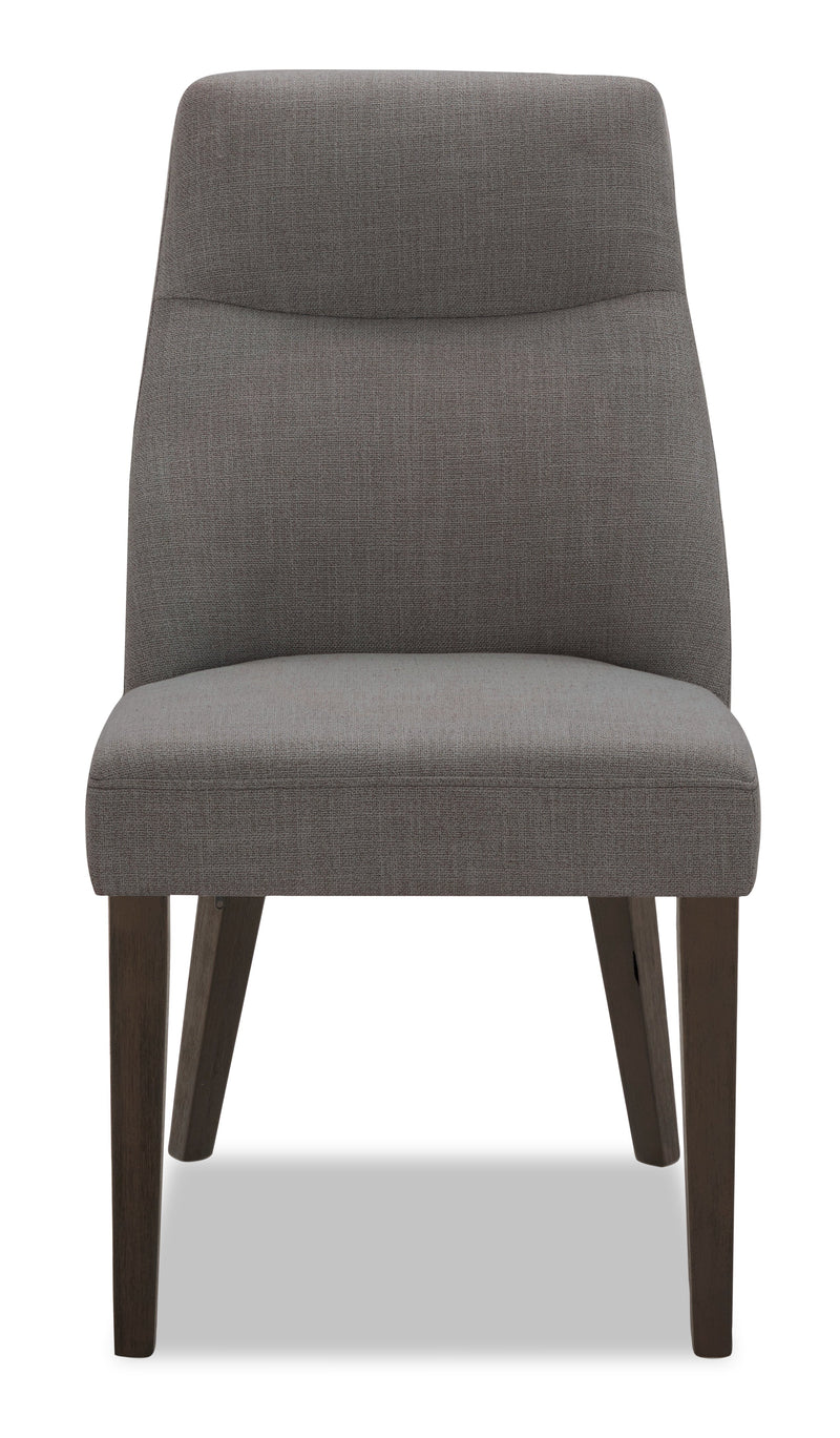 Gabi Dining Chair with Linen-Look Fabric - Charcoal | The Brick