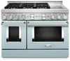 KitchenAid 6.3 Cu. Ft. Smart Dual Fuel Range with Self-Clean and Griddle - Miami Blue - KFDC558JMB