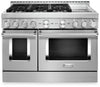 KitchenAid 6.3 Cu. Ft. Smart Dual Fuel Range with Self-Clean and Griddle - Stainless Steel - KFDC558JSS