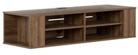 City Life Wall Mounted Media Console - Natural Walnut 