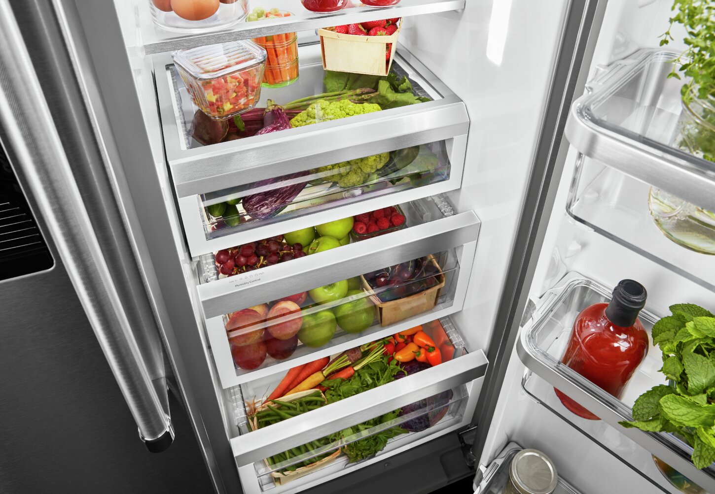 KitchenAid 19.9 Cu. Ft. Counter-Depth Side-by-Side Refrigerator - K