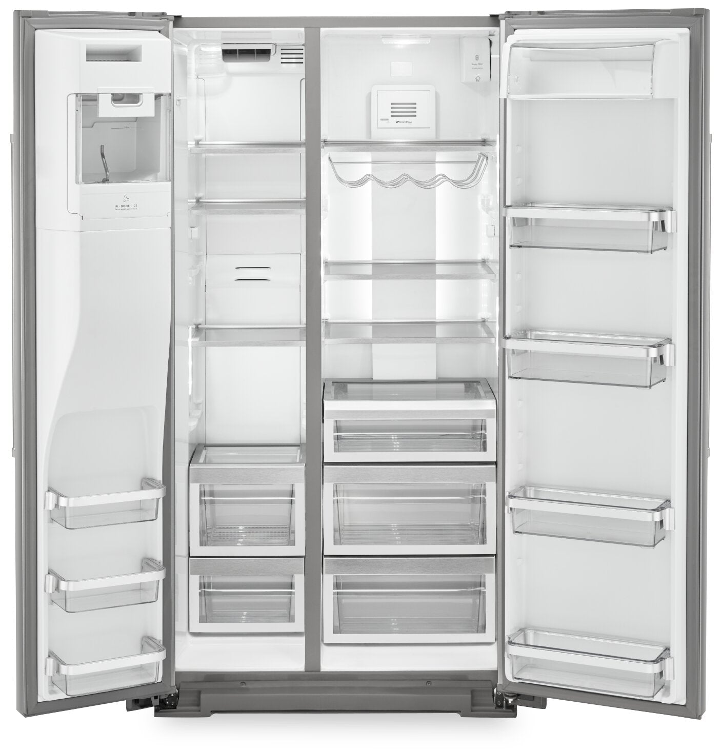 KitchenAid 19.9 Cu. Ft. Counter-Depth Side-by-Side Refrigerator - K