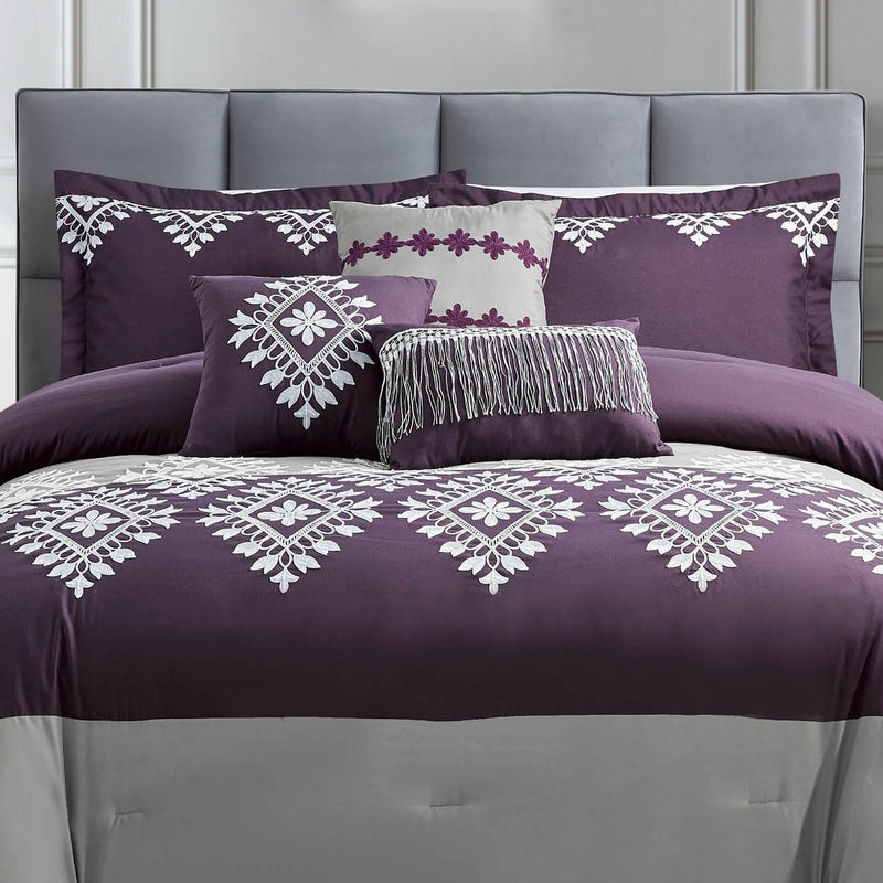 Lisbon 7-Piece Queen Comforter Set | The Brick