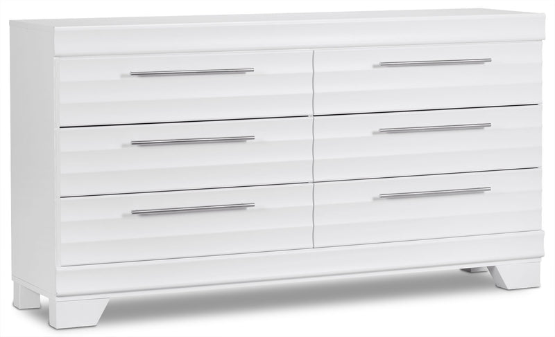 OliviaBedroom6-DrawerDresser,61.3"Wx32.8"H,MadeinCanada-White