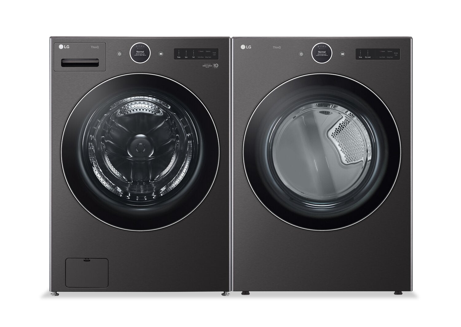 LG 5.8 Cu. Ft. Smart Front Load Washer and 7.4 Cu. Ft. Electric