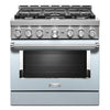 KitchenAid 5.1 Cu. Ft. Smart Gas Range with Self-Clean - Miami Blue - KFGC506JMB