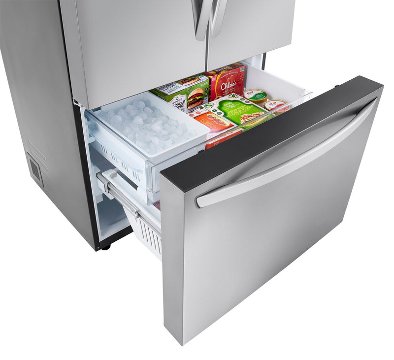 LG 26.5 Cu. Ft. Counter-Depth French-Door Refrigerator - LRFLC2706S ...