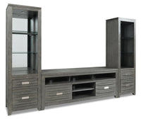 Bronx 3 Piece Wall Unit Entertainment Centre with Storage and Cable Management for TVs up to 80