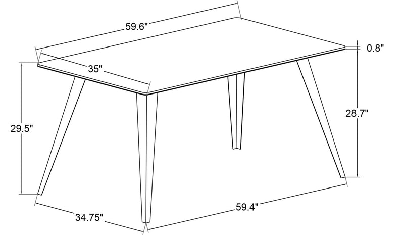 Nico Dining Table - White | The Brick