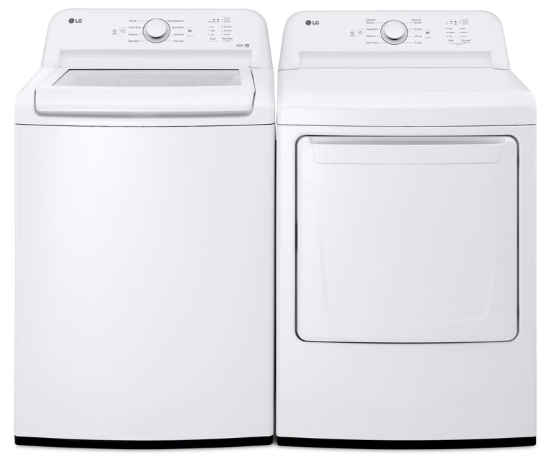 LG 4.8 Cu. Ft. Top-Load Washer With 4-Way Agitator And 7.3 Cu. Ft ...