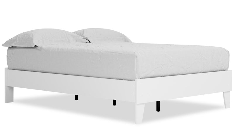 Wolf Platform Bed, White - Full Size | The Brick