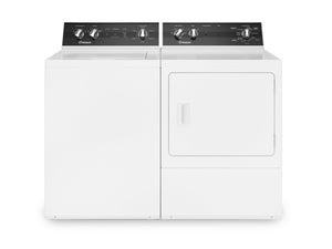 Huebsch 3.2 Cu. Ft. Top-Load Washer and 7 Cu. Ft. Gas Dryer - White