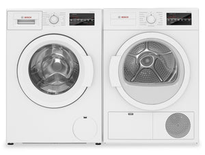 Bosch 300 Series 2.2 Cu. Ft. Front-Load Washer and 4 Cu. Ft. Condensation Dryer 