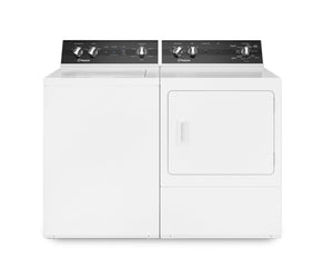 Huebsch 3.2 Cu. Ft. Top-Load Washer and 7 Cu. Ft. Electric Dryer - White