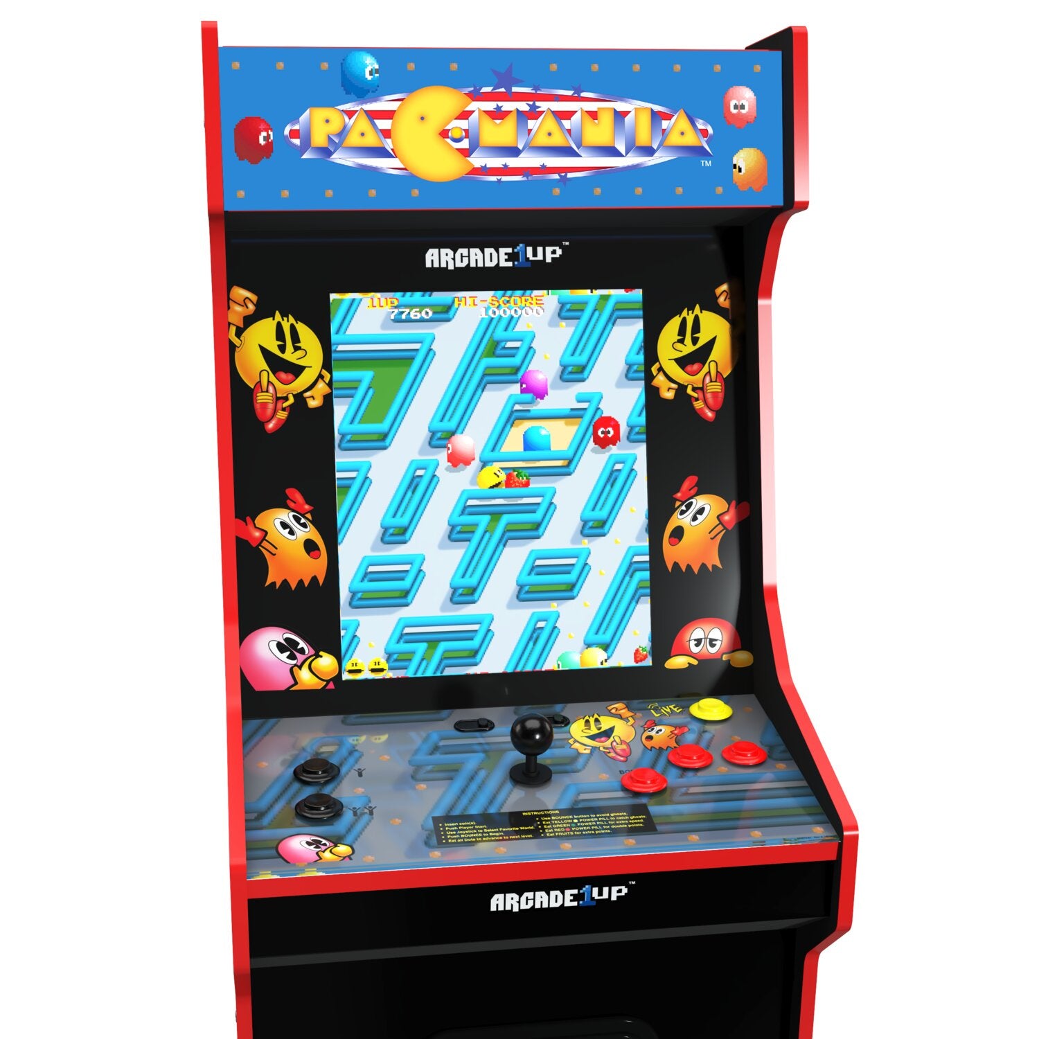 Arcade1Up Bandai Namco Legacy PAC-MANIA™ Edition Arcade Cabinet