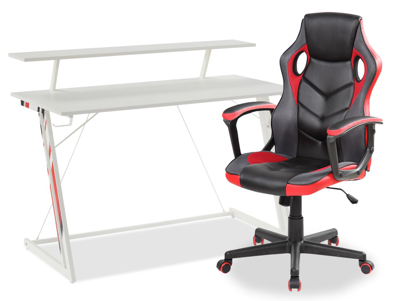 White gaming best sale desk chair