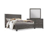 Koda 5pc Bedroom Set with Storage Bed, Dresser & Mirror, Wooden, Grey - King Size