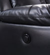 Dale 6-Piece Leather-Look Fabric Power Reclining Sectional - Black