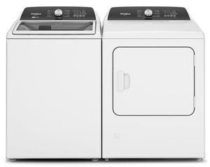 Whirlpool 5.4 - 5.5 Cu. Ft. Top-Load Washer and 7 Cu. Ft. Gas Dryer with Steam 