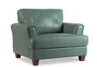 Vita 100% Genuine Leather Chair - Seafoam 