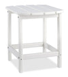 Bask Patio End Table - White