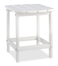 Bask Patio End Table - White 