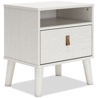 Mavi Bedside 1-Drawer Nightstand, 19.7