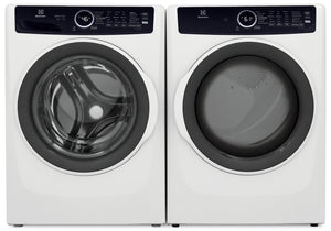 Electrolux 5.2 Cu. Ft. Front-Load Washer and 8 Cu. Ft. Gas Dryer - White