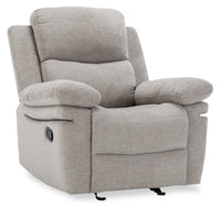 Bennett Chenille Glider Recliner – Lisco Dove 