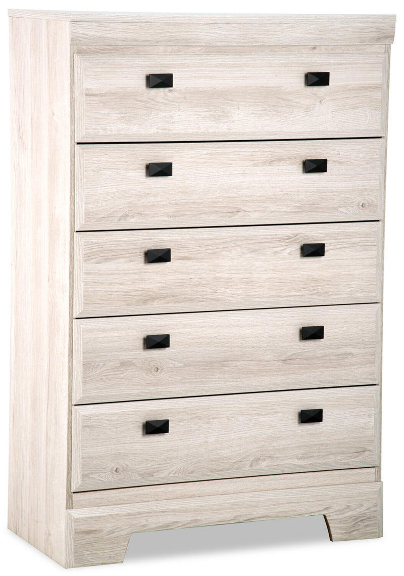 YorkdaleBedroomChestofDrawers,5-Drawer,31.1"Wx47.4"H,MadeinCanada-White