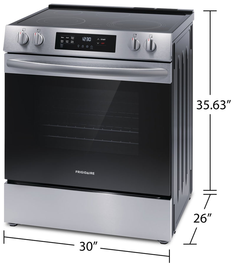 Frigidaire 5.3 Cu. Ft. Front-Control Electric Range - FCFE306CAS | The ...