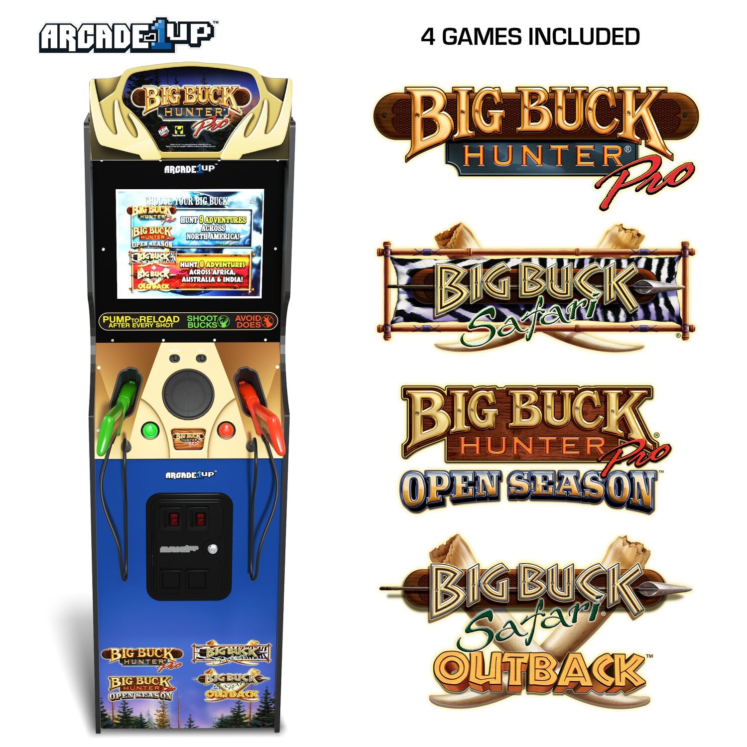 Arcade1Up Big Buck Hunter Pro Deluxe Arcade Cabinet | The Brick