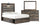 Abby 5pc Bedroom Set with Side Storage Bed, Dresser & Mirror, LED, USB, Brown - Full Size